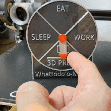 whattodo ' O meter gadget drucken 3d Rad Spinnen Uhr Manometer - Spielzeug 3d print model - Mito3D