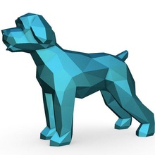 wheaten terrier 3d print model - Mito3D