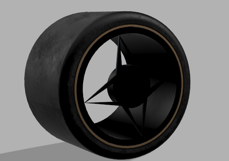 wheel tires cars rims wheels 3d print model - Mito3D
