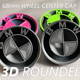 wheel center cap bmw 68mm 3d roundel design car custom car car modification diy wheel wheel cap center cap bmw  3d print model - Mito3D