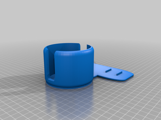 wheel chair cup holder 3d printing 3d print model - Mito3D