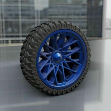 wheel custom truck 17jh rc 1:18 1:10 1:64 1/64 1/18 1/10 tire rim maisto hot wheels crawler tamiya r/c_vehicles 3d print model - Mito3D