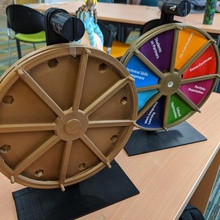 la rueda de fortuna juego juguete spin 3d print model - Mito3D