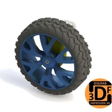 roda engrenado motor borda carro arduino rin brinquedos 3d print model - Mito3D