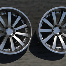 roue hre 943rl art pneu gros roues doubler 3d impression modèle voiture échelle modèles 3d print model - Mito3D