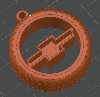 rueda llave cadena chevrolet 3d print model - Mito3D