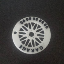 roda titular da chave a arte anel de chaveiro do veículo pneu garagem 3d print model - Mito3D