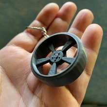 wheel keychain gadget 3d print model - Mito3D