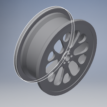 rueda llanta borde 3d print model - Mito3D