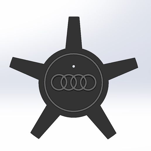 wheel rim cap audi a4 car holder 3D print model - Mito3D