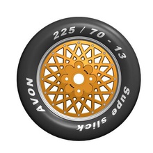ruota roue rc avon michelin vintage 13 auto gioco modello cerchi ruote pneumatico 3d print model - Mito3D