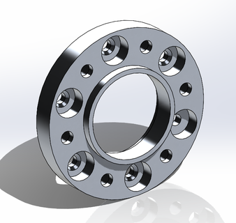 wheel spacers nissan samarai hub centric rings 3d print model - Mito3D