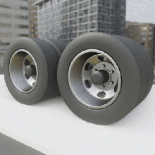 roda caminhão 1 rc 18 10 64 pneu maisto burago quente rodas borda aros modelo escala reboque transportador 3d print model - Mito3D