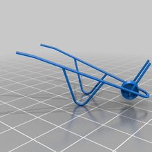 wheelbarrow skeleton tool 3d printing makerfarm farm 3d print model - Mito3D