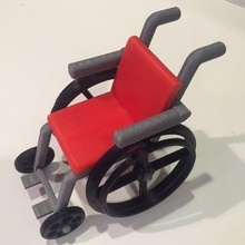 fauteuil roulant 130mm Jeu Véhicules 3d print model - Mito3D