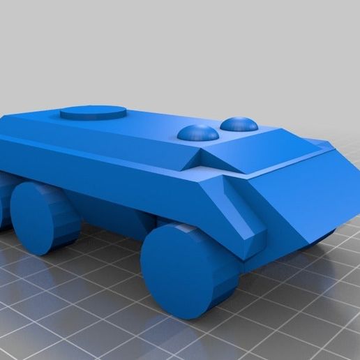Räder gepanzert Fahrzeug apc Militär Panzer 3d_printing 3D print model - Mito3D