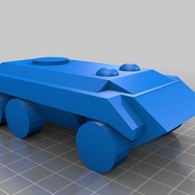 ruedas blindado vehículo apc militar tanque 3d_printing 3d print model - Mito3D