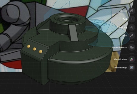 jaqueta roda bombear transformadores autobot arma brinquedo gadget suporte 3d print model - Mito3D