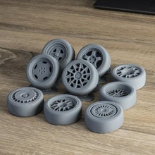 wheels wheel car rim tire pack 3d print model - Mito3D