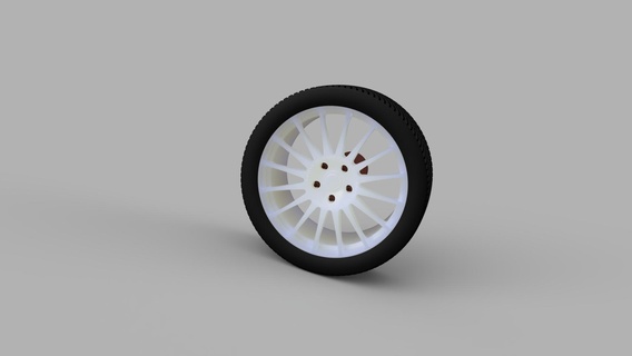 rodas oz superturismo wrc 1 43 escala carro modelo 3d impressão borda afinação comício 3d print model - Mito3D