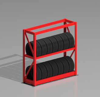 rodas prateleira 1 64 garagem diorama 164 hotwheels asfalto inno64 minigt 3d print model - Mito3D