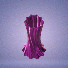 whimsical star vase 3d print model - Mito3D