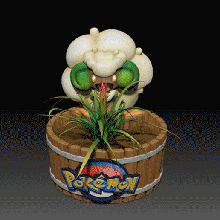 stravagante fioriera versione fan arte pok lun figurina 3d Stampa modello guidato anime figura giocattolo Pokemon nintendo 3d print model - Mito3D