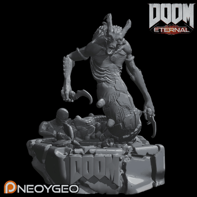 whiplash - doom eternal game slayer marine baron cultist titan tyrant revenant knight pinky archvile arachnotron demon hunter dreadknight hellknight gladiator gargoyle 3d print model - Mito3D