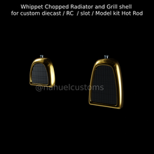 whippet chopped radiator grill shell custom diecast rc slot model kit hot rod ford amt revell 3d print model - Mito3D
