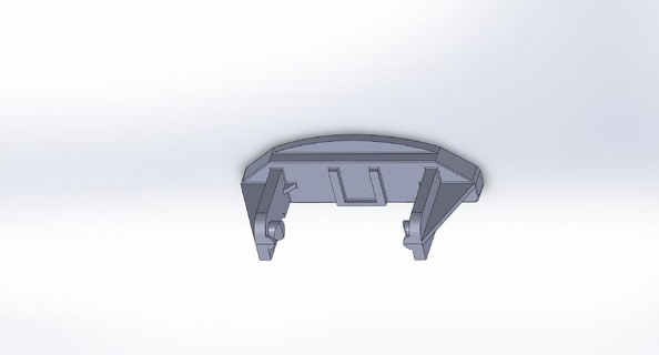 whirlpool dishwasher upper rack end clip 3d print model - Mito3D