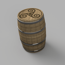 whisky barrel glencairn glass multicolor multipart travel case 3d print model - Mito3D