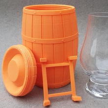 whisky barril de glencairn vidro vários transporte 3d print model - Mito3D