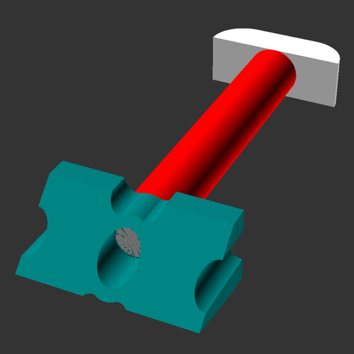 susurro trampa mortaja bloquear puerta pestillo piezas repuesto 3D print model - Mito3D
