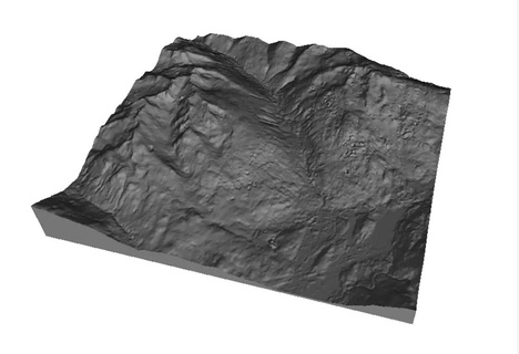 Pfeifer britisch Columbia Kanada Topographie Berge bc Rockies felsig Berg 3d print model - Mito3D