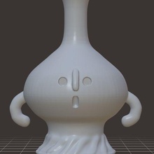 whistloid bong - animal crossing horizons gyroid 3d print model - Mito3D