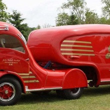 white coe labatt's streamliner truck 1947 game 1946 1948 40s 50s semi streamline wargame ww2 vehicles 3d print model - Mito3D