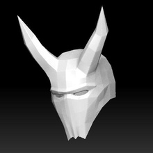 white dragon helm - peacemaker 3d print model - Mito3D