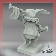 white rabbit 3d print model - Mito3D