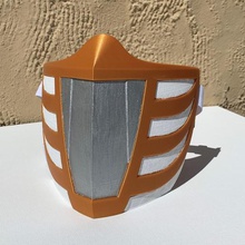 white ranger face mask various tommy mmpr scorpion facemask power rangers 3d print model - Mito3D