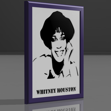 Whitney Houston décoratif Cadre 3d print model - Mito3D