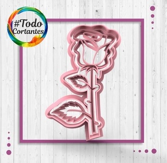 whole rose cutter flower flowers nature floral relief framework cutting cookie mass cutters seal 3d print model - Mito3D