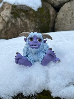 quienquiera mundo Warcraft batalla mascota juego yeti wendigo tormenta nieve azar pies Pie Grande slam3dprintlab lindo bebé figura 3d print model - Mito3D