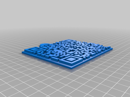 Whopper qr Code Kunst interaktiv Innovation 3d print model - Mito3D