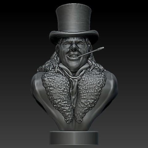 deren holding-Dach Kunst batman Pinguin zurück devito oswald cobblepot 3D print model - Mito3D