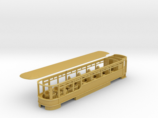 pullman observación entrenador 2152 torbellino arte ferrocarriles 3d print model - Mito3D