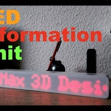 wi-fi unit 8x8 led matrix clock enclosure esp32 wifi gadget 3d print model - Mito3D