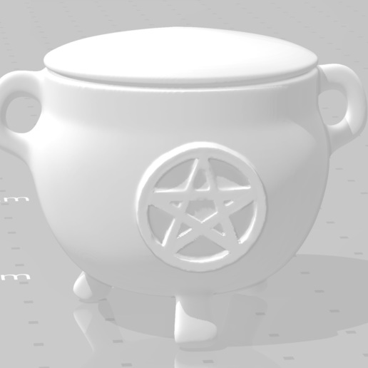 wicca cauldron various 3D print model - Mito3D