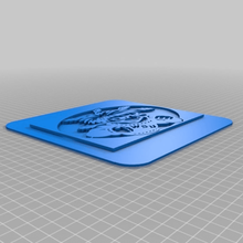 wichita state Schocker square Dicke Platte tool 3d-drucken 3d print model - Mito3D