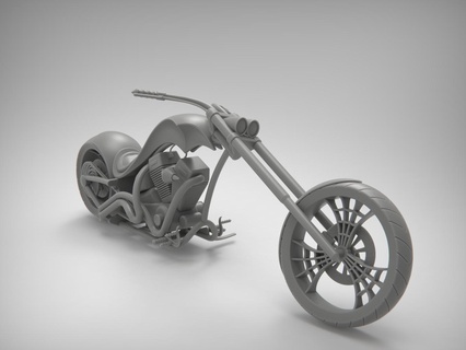 méchant hachoir échelle modèle moto bicyclette véhicule motard voiture chemin fer trains diorama afficher tribunal jouet automobile art 3d print model - Mito3D