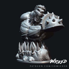 wicked hulk planet bust tool 3dprintable 3d printing age ultron avenger avengers endgame infinity war bruce banner collectable comics dc figure figurine hulkbuster incredible marvel studios universe mashup patreon sculpture storage 3d print model - Mito3D